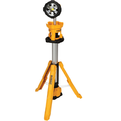 Lampe sans fil sur tr&eacute;pied 20V Max, DEL, 3000 lumens, Boîtier en Plastique St. Lawrence Industrial & Safety Supply
