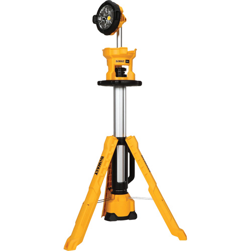 Lampe sans fil sur tr&eacute;pied 20V Max, DEL, 3000 lumens, Boîtier en Plastique St. Lawrence Industrial & Safety Supply