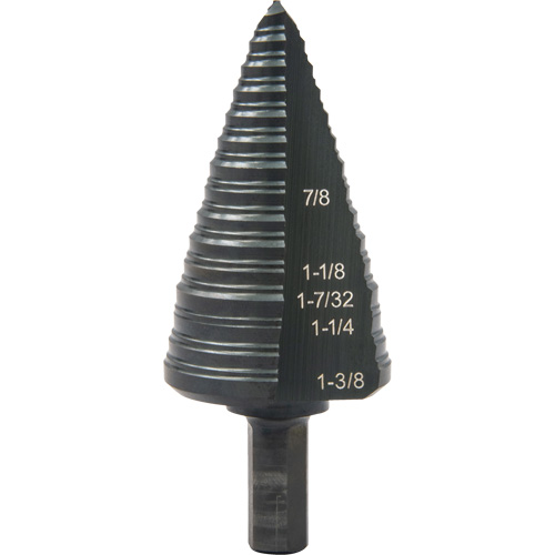 Foret &eacute;tag&eacute; &agrave; trous multiples no 12, 7/8" - 1-3/8", Incr&eacute;ments de 1/16", Acier rapide St. Lawrence Industrial & Safety Supply