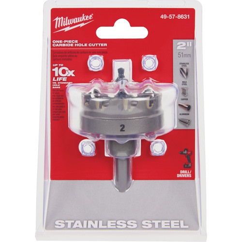 One-Piece Carbide Hole Cutters, 2", 3/16" Depth of Cut St. Lawrence Industrial & Safety Supply