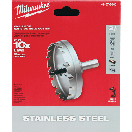 Scies-cloches au carbure monobloc, 3-1/2", Profondeur de la coupe de 3/16" St. Lawrence Industrial & Safety Supply