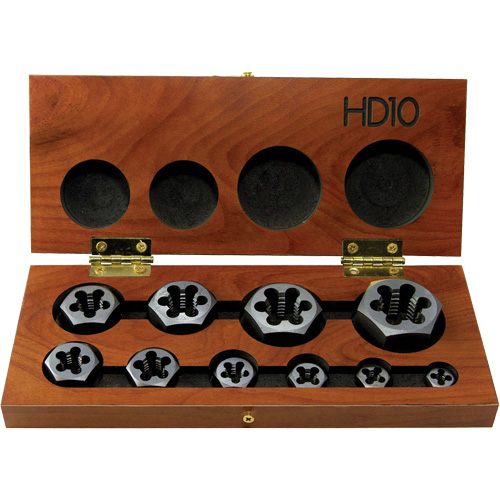 DRILLCO Hex Threading Die Set, 10 Pieces St. Lawrence Industrial & Safety Supply