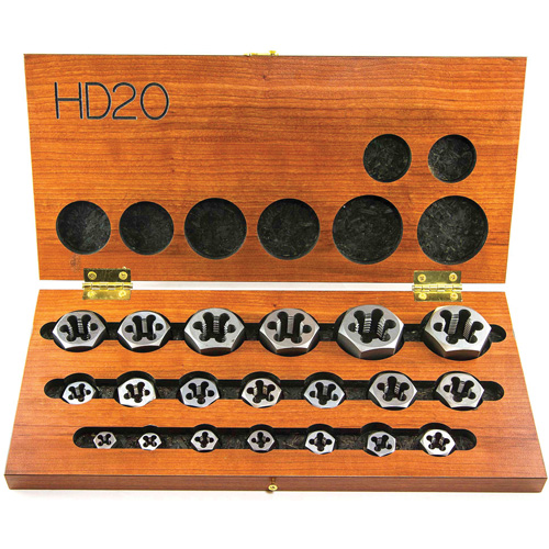 DRILLCO Hex Threading Die Set, 20 Pieces St. Lawrence Industrial & Safety Supply