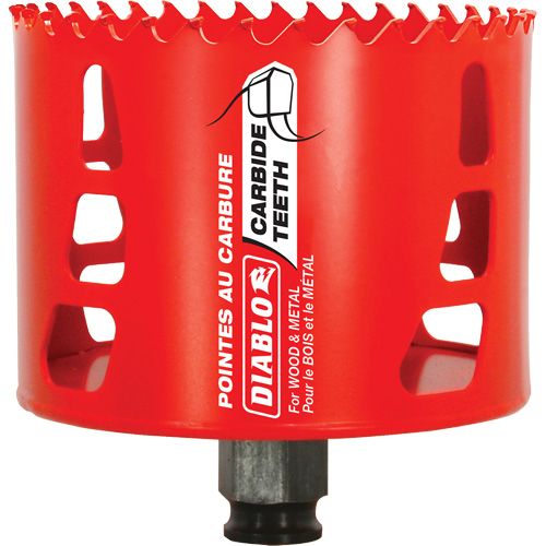 Scie cloche pour bois et m&eacute;tal, 3-1/2", Profondeur de la coupe 2-3/8", Carbure St. Lawrence Industrial & Safety Supply