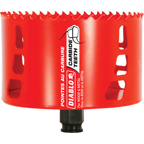 Scie cloche pour bois et m&eacute;tal, 4-1/4", Profondeur de la coupe 2-3/8", Carbure St. Lawrence Industrial & Safety Supply