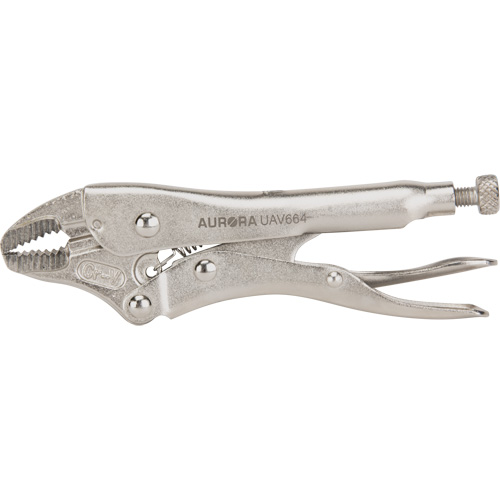 Locking Pliers with Wire Cutter, 5" Length, Curved Jaw St. Lawrence Industrial & Safety Supply