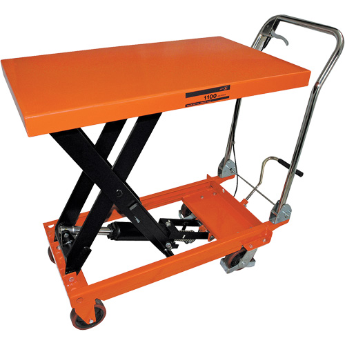 SLC-1100 SLC Series Hydraulic Scissor Lift Cart, 39" L x 21" W, 1100 lbs. Cap. St. Lawrence Industrial & Safety Supply