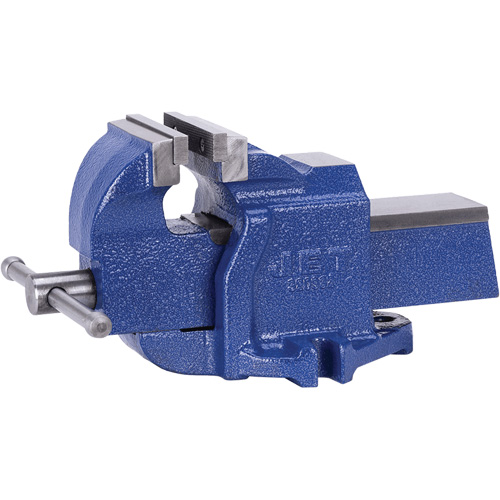 Heavy-Duty British Pattern Bench Vise, 8" Jaw Width, 4" Throat Depth St. Lawrence Industrial & Safety Supply