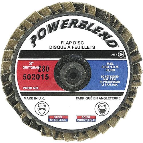 PowerBlend Roll-On Flap Disc, 2" x Type R, Z80 Grit St. Lawrence Industrial & Safety Supply