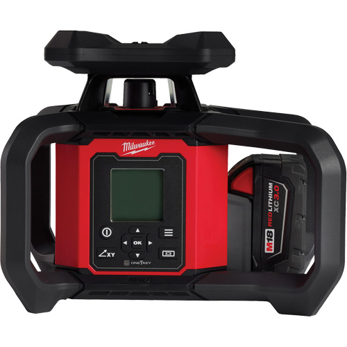 Ensemble de niveau au laser rotatif ext&eacute;rieur rouge &agrave; double pente M18 avec r&eacute;cepteur & t&eacute;l&eacute;commande, 4000' (1219,2 m) St. Lawrence Industrial & Safety Supply