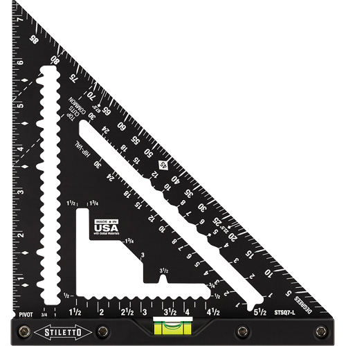 Stiletto Carpenter Square with Level St. Lawrence Industrial & Safety Supply