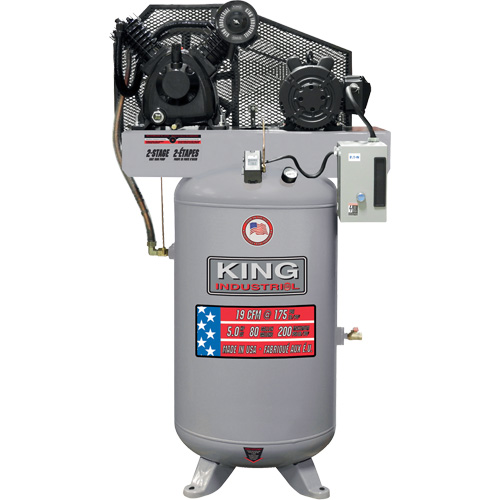 2-Stage Air Compressor, 80 Gal. (96 US Gal) St. Lawrence Industrial & Safety Supply
