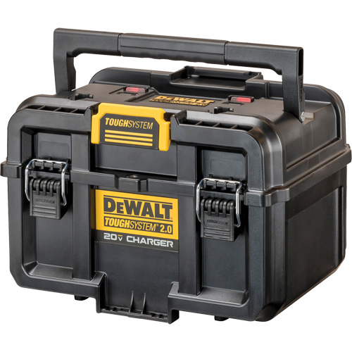 Chargeur 20V &agrave; deux ports ToughSystem 2.0, 14" x 15" x 9", Noir/Jaune St. Lawrence Industrial & Safety Supply