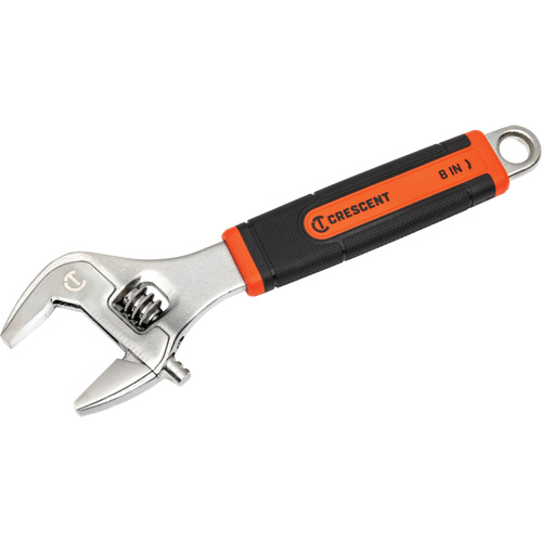 Adjustable Wrench, 8" L, 2-1/5"/31 mm Max Width, Chrome/Polished St. Lawrence Industrial & Safety Supply