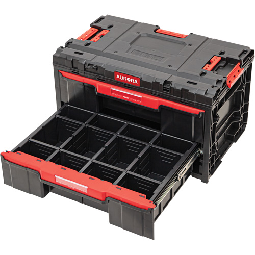 Boîte &agrave; outils &agrave; 2 tiroirs Arx, 23-1/10" x 15" x 13-2/5', Noir St. Lawrence Industrial & Safety Supply