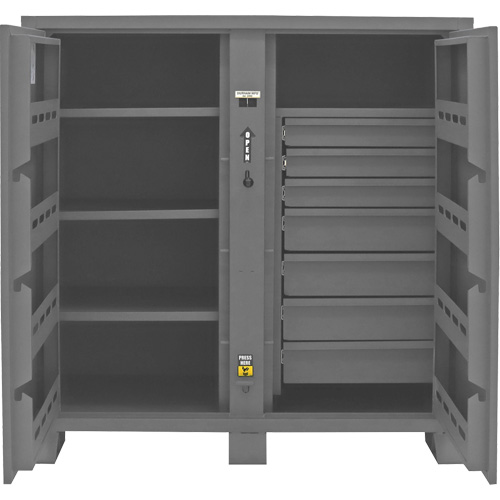 Jobsite Storage Cabinet, Steel, 59 Cubic Feet, Grey St. Lawrence Industrial & Safety Supply