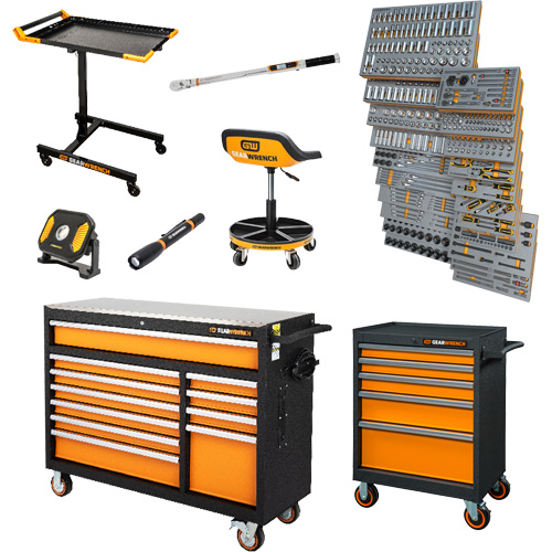 Jeu d'outils pour maître m&eacute;canicien MEGAMOD dans des plateaux en mousse modulaire de premi&egrave;re qualit&eacute; avec rangement d'outils, 1024 morceaux St. Lawrence Industrial & Safety Supply