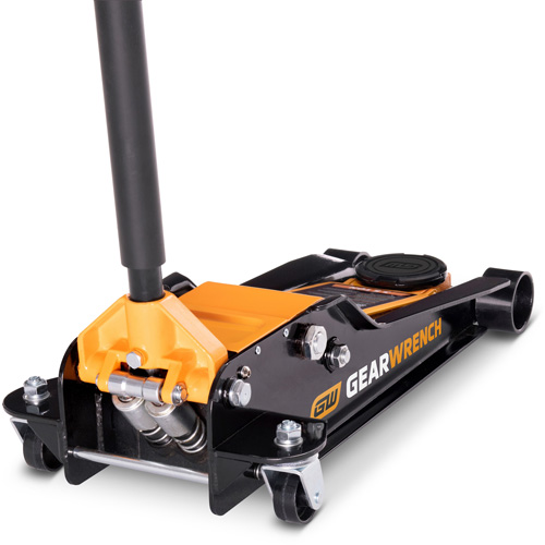 Low Profile Floor Jack, 3.5 Ton(s) Capacity, 3-3/4" Lowered, 21-3/4" Raised, Manual Hydraulic St. Lawrence Industrial & Safety Supply