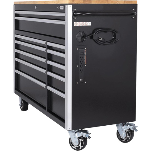 HDRC5212 Armoire mobile de s&eacute;rie HD, 12 tiroirs, 51-1/4" la x 21" p x 40-3/10" h, Noir St. Lawrence Industrial & Safety Supply