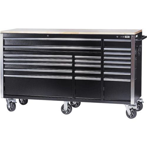 HDRC7220 Armoire mobile de s&eacute;rie HD, 20 tiroirs, 72" la x 24" p x 42-3/10" h, Noir St. Lawrence Industrial & Safety Supply