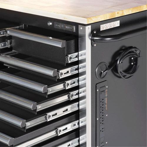 HDRC7220 Armoire mobile de s&eacute;rie HD, 20 tiroirs, 72" la x 24" p x 42-3/10" h, Noir St. Lawrence Industrial & Safety Supply