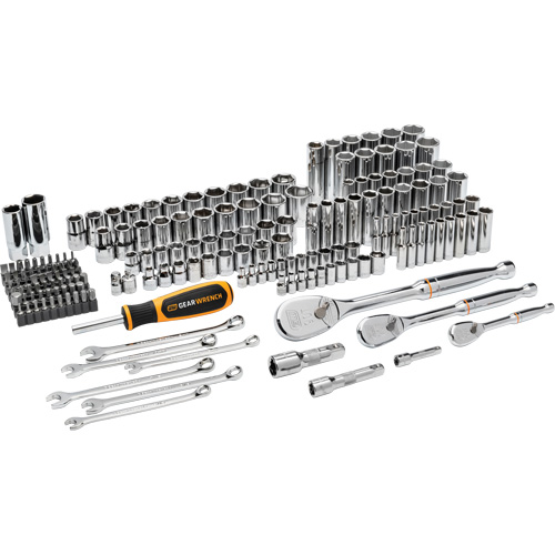 1/4", 3/8”, & 1/2" Drive 90T SAE/MM Mechanics Hand Tool Set St. Lawrence Industrial & Safety Supply