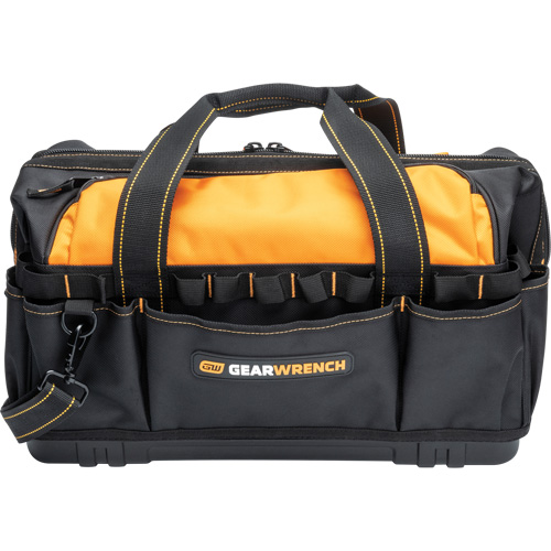 Professional 20" Tool Bag, Nylon, 33 Pockets, Black/Orange St. Lawrence Industrial & Safety Supply