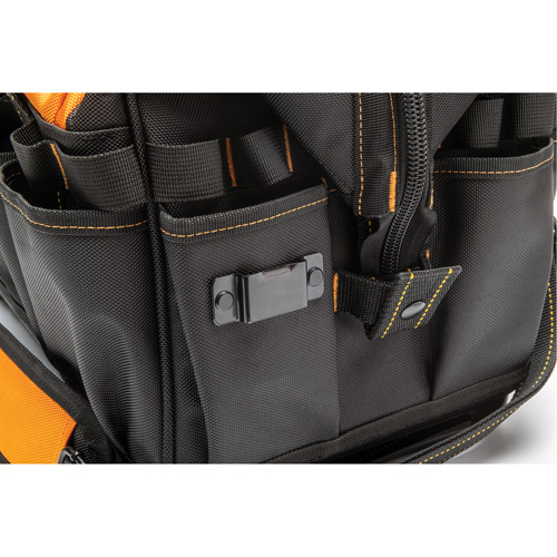 Professional 20" Tool Bag, Nylon, 33 Pockets, Black/Orange St. Lawrence Industrial & Safety Supply