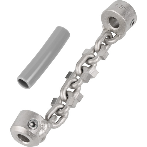 Chaîne de nettoyage de tuyaux de 1-1/4" - 1-1/2" pour c&acirc;ble de serpent &agrave; chaîne de 1/4" St. Lawrence Industrial & Safety Supply
