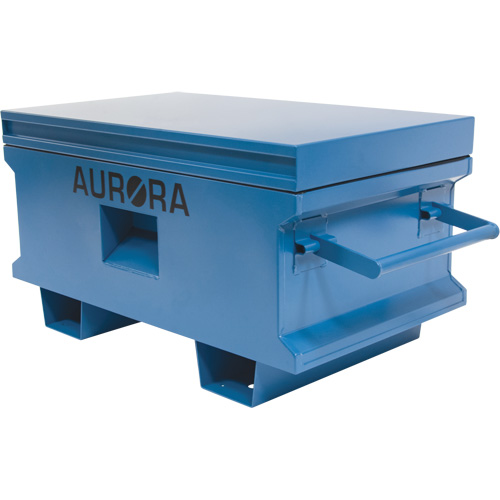 Jobsite Tool Box, 33" x 20-3/10" x 18-3/10", Steel, Blue St. Lawrence Industrial & Safety Supply