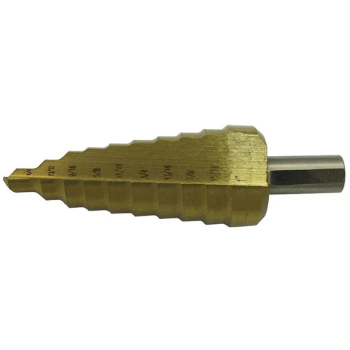 Foret &agrave; 11 &eacute;tages super premi&egrave;re qualit&eacute; JET-KUT, 1/4" - 1-3/8", Incr&eacute;ments de 7/8"/1"/1/4"/1-3/8"/1-1/8"/1-1/4"/13/16"/25/64"/35/64"/11/16"/1-7/32", Acier St. Lawrence Industrial & Safety Supply