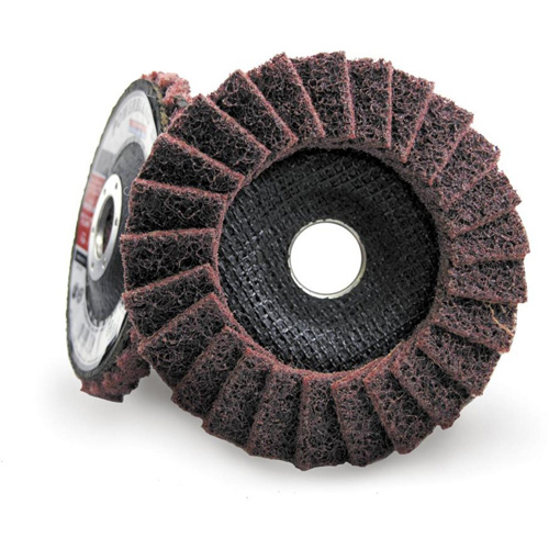 Disque &agrave; lamelles incurv&eacute; pour traitement de surface POWERBLEND SCD, 4-1/2" x 7/8", Type 29, Grain Moyen St. Lawrence Industrial & Safety Supply