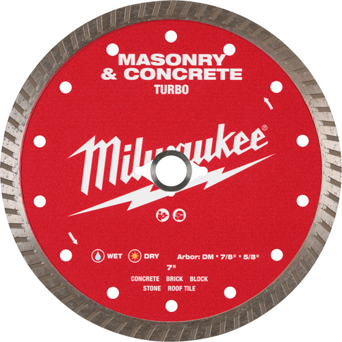Lame turbo en diamant dentel&eacute;e pour maçonnerie et b&eacute;ton St. Lawrence Industrial & Safety Supply