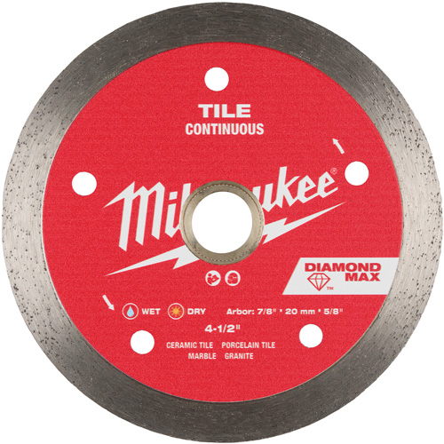 DIAMOND MAX Continuous Tile Diamond Blade St. Lawrence Industrial & Safety Supply