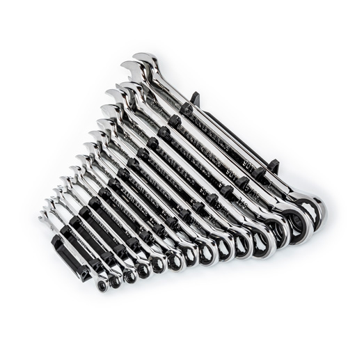 90-Tooth 12 Point SAE Wrench Set, Ratcheting Combination, 14 Pieces, Imperial St. Lawrence Industrial & Safety Supply