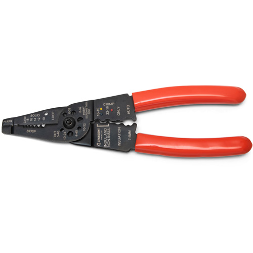 Outil &agrave; d&eacute;nuder et sertir les fils, 8" lo, 10 - 22 AWG St. Lawrence Industrial & Safety Supply