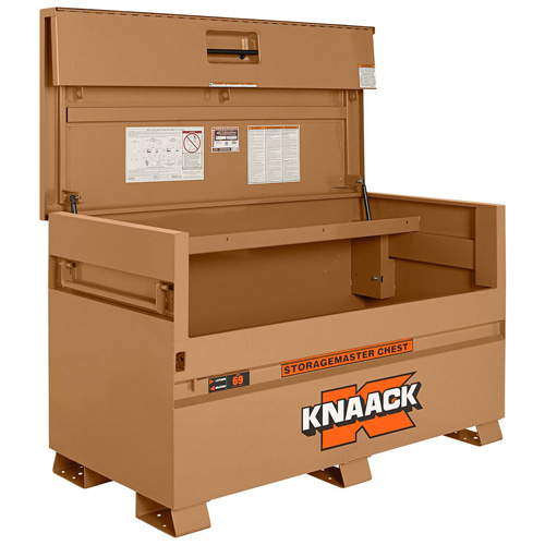 Model 69 Piano Box with Padlock, 60" W x 30" D x 34-1/4" H, Tan St. Lawrence Industrial & Safety Supply