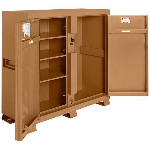 Armoire de chantier mod&egrave;le 111 avec cadenas, Acier, 47,5 pi³, Havane St. Lawrence Industrial & Safety Supply