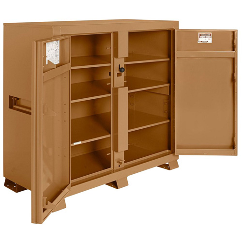 Armoire de chantier mod&egrave;le 139 avec cadenas, Acier, 59,4 pi³, Havane St. Lawrence Industrial & Safety Supply
