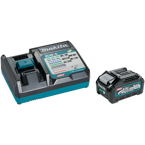 Trousse de d&eacute;marrage avec chargeur rapide et batterie 4,0Ah 40Vmax XGT, 40 V, Lithium-ion St. Lawrence Industrial & Safety Supply