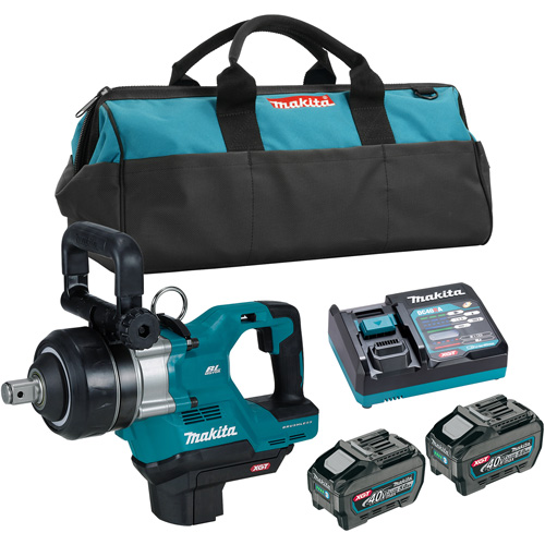 Trousse cl&eacute; &agrave; chocs 1" &agrave; enclume courte sans balai 40Vmax XGT, 40 V, Mandrin 1" St. Lawrence Industrial & Safety Supply