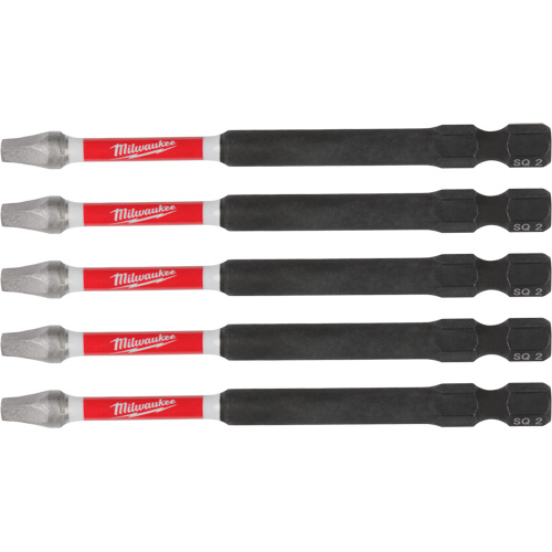 SHOCKWAVE Impact Recess Power Bits, Square, 2 Tip, 3-1/2" Length St. Lawrence Industrial & Safety Supply