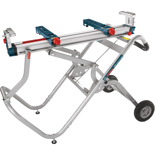 Support pour scie &agrave; onglets Gravity-Rise avec roues St. Lawrence Industrial & Safety Supply