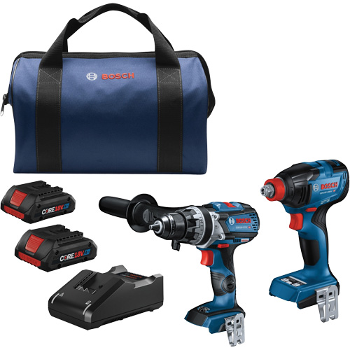 Ensemble de 2 outils, Lithium-ion, 18 V St. Lawrence Industrial & Safety Supply
