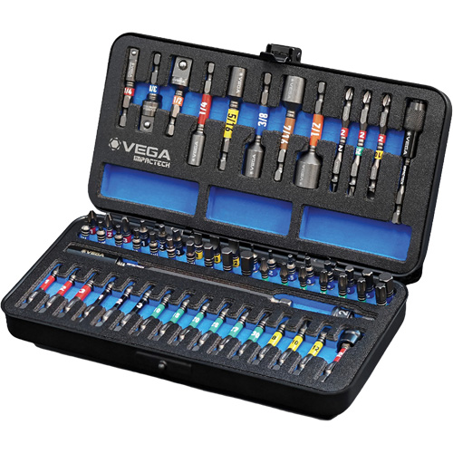 Jeu d'embouts maîtres pour tournevis &agrave; chocs, 64 mcx St. Lawrence Industrial & Safety Supply