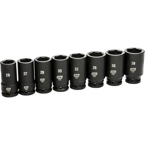 Jeu de douilles SAE &agrave; 6 pans, 8 Mcx, Chocs, Prise de 3/4", Profond St. Lawrence Industrial & Safety Supply