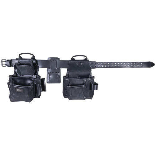 Ensemble de tabliers robustes Phantom 4 morceaux, Cuir, Noir St. Lawrence Industrial & Safety Supply