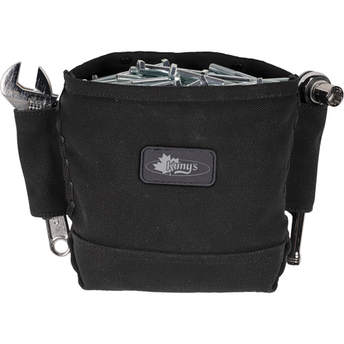 Phantom Collection Nut & Bolt Bag with 2 Sleeves, Canvas, 3 Pockets, Black St. Lawrence Industrial & Safety Supply