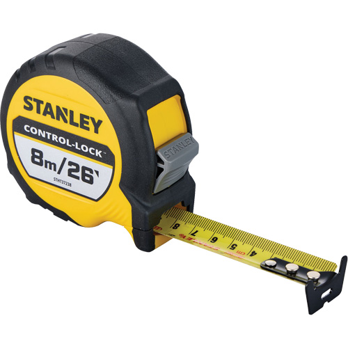CONTROL-LOCK Tape Measure, 25 mm x 26'/8 m, Imperial & Metric Graduations St. Lawrence Industrial & Safety Supply