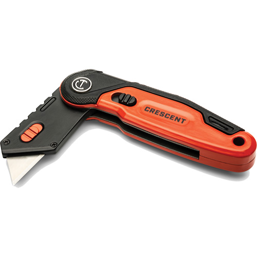 Couteau utilitaire pliant, 1" lame, lame en Acier, poign&eacute;e en Aluminium St. Lawrence Industrial & Safety Supply